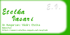 etelka vasari business card